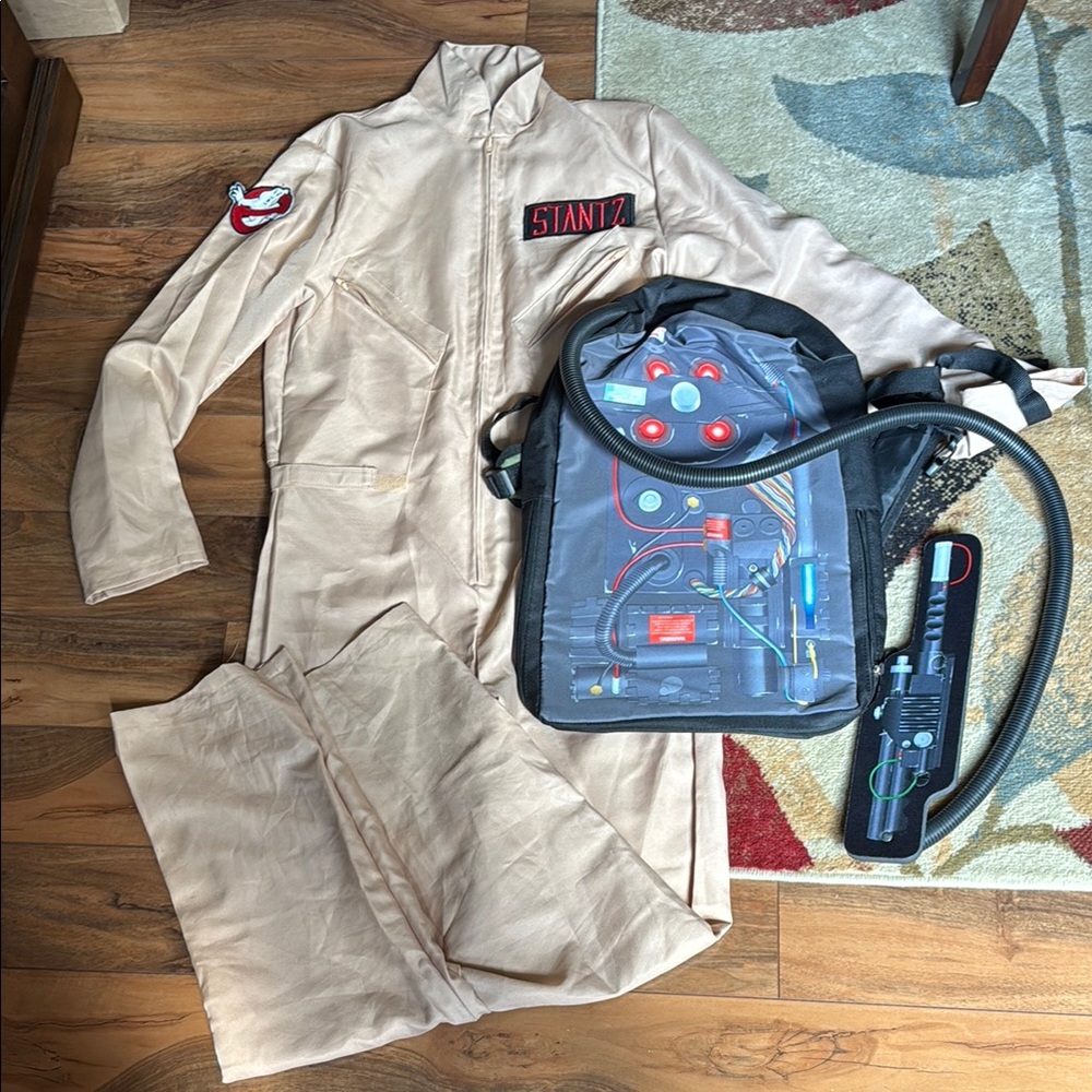 Men’s Medium Ghostbusters Costume with Proton Pack
